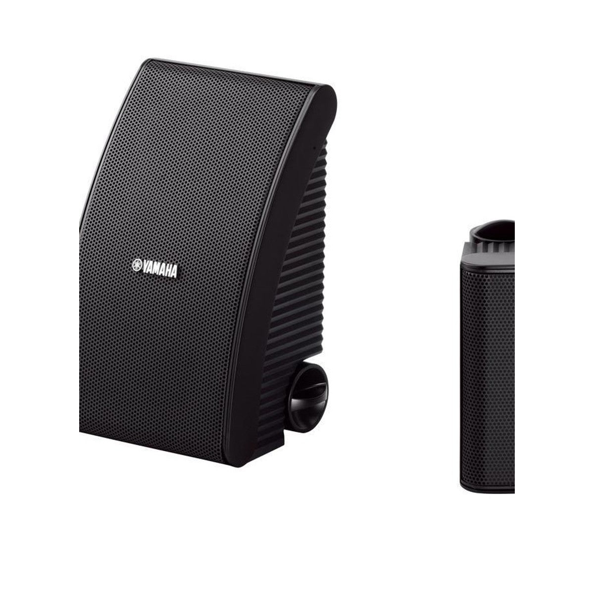 Bocina Yamaha NS-AW392 intemperie par negro negro detalle individual con soporte | Armonía Musical México