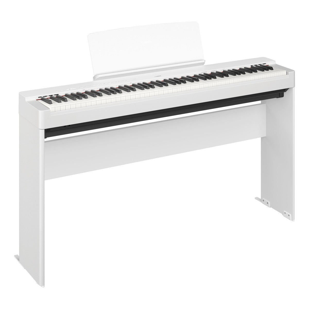 Piano digital Yamaha P-225 NP-225 portátil 88 teclas blanco vista lateral | Armonía Musical México