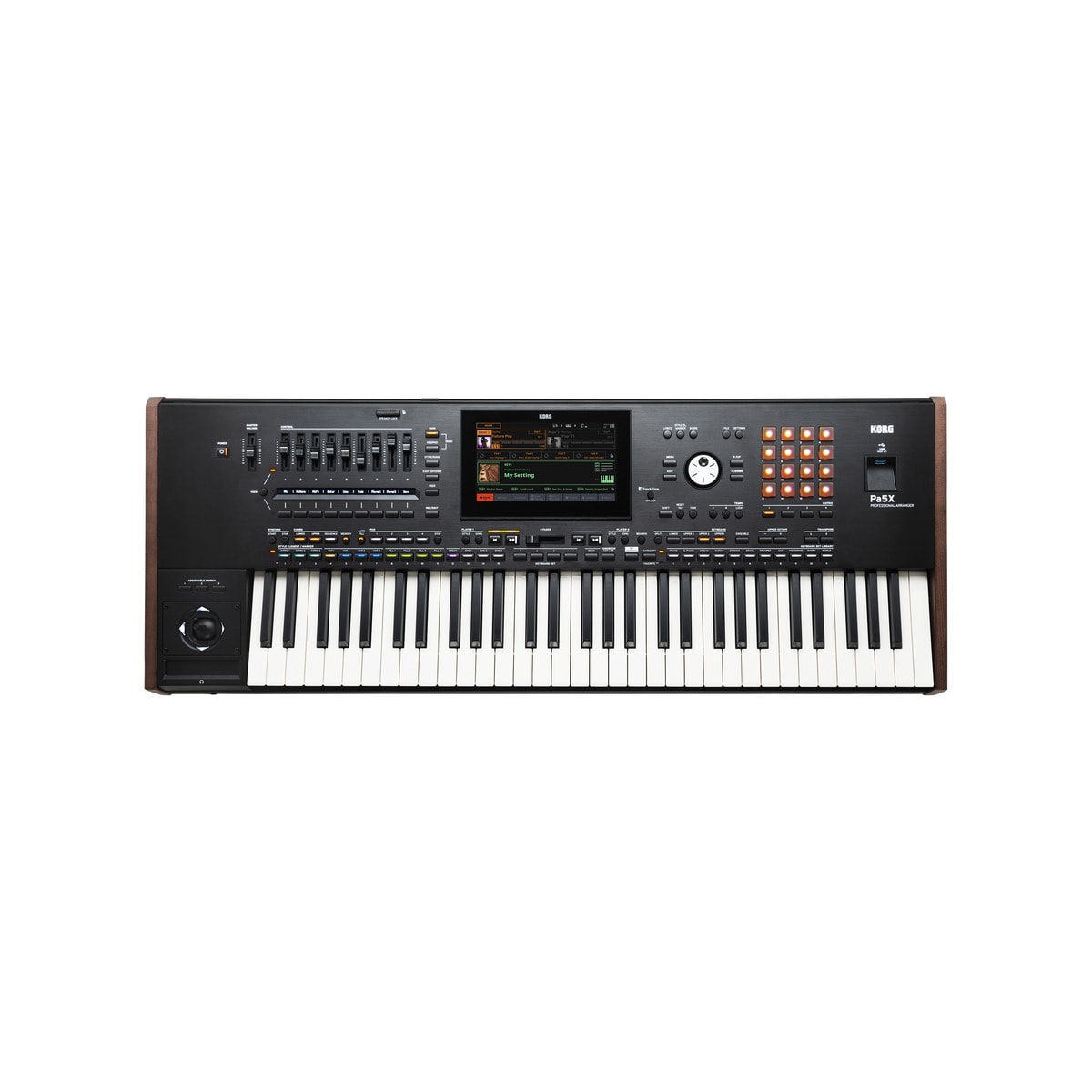 Korg Pa5X-88 vista frontal producto | Armonía Musical México