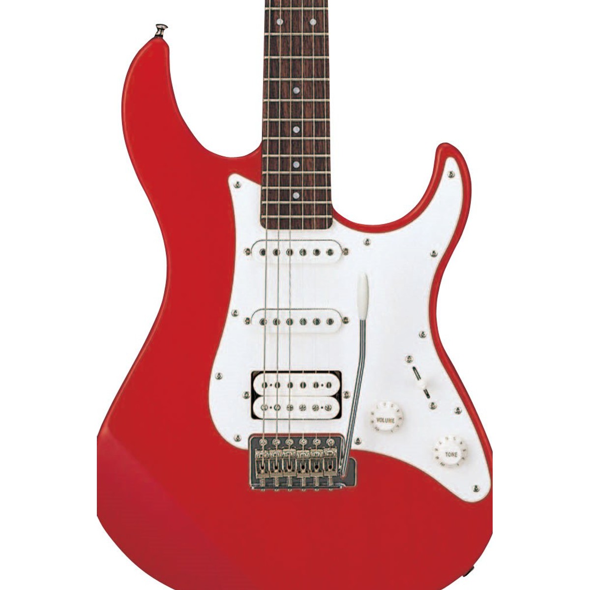 Guitarra eléctrica Yamaha PAC112J Pacifica Red Metallic detalle cuerpo | Armonía Musical México