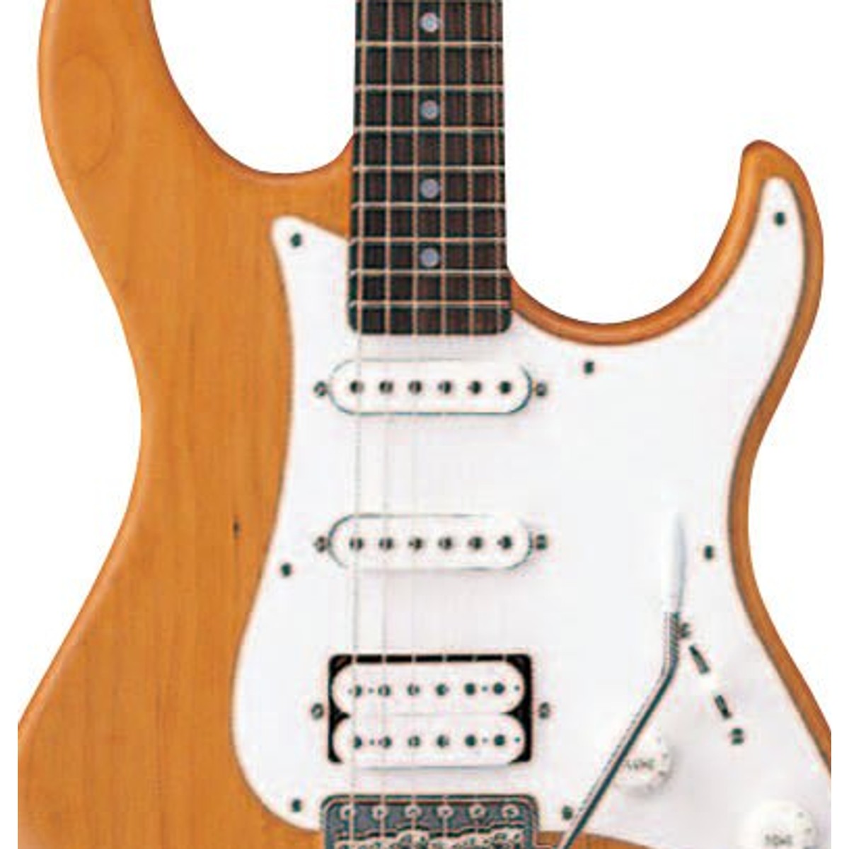 Guitarra eléctrica Yamaha PAC112J Pacifica Yellow Natural Satin detalle pastillas | Armonía Musical México