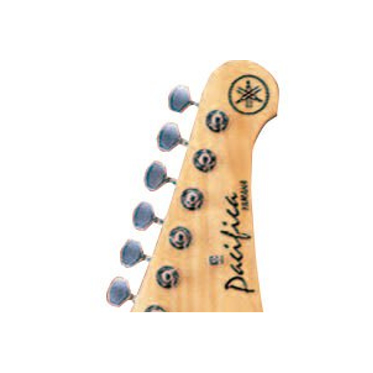 Guitarra eléctrica Yamaha PAC112J Pacifica Yellow Natural Satin detalle clavijero | Armonía Musical México