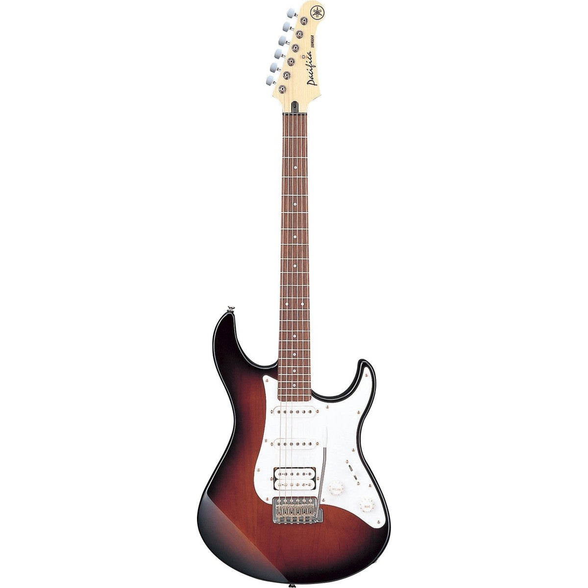 Guitarra eléctrica Yamaha PAC112J Pacifica Old Violin Sunburst vista frontal | Armonía Musical México