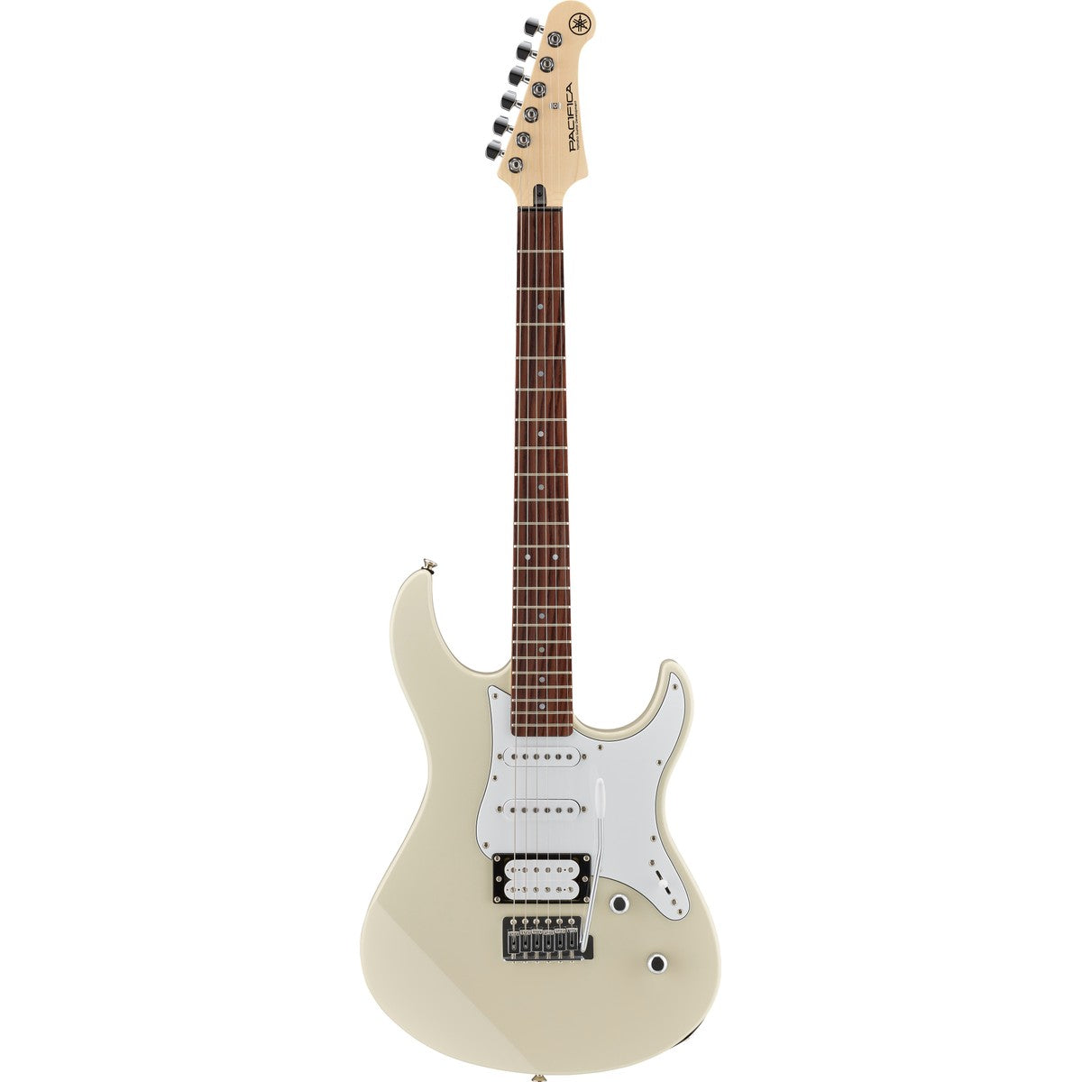 Guitarra eléctrica Yamaha PAC112V Pacifica Vintage White vista frontal | Armonía Musical México