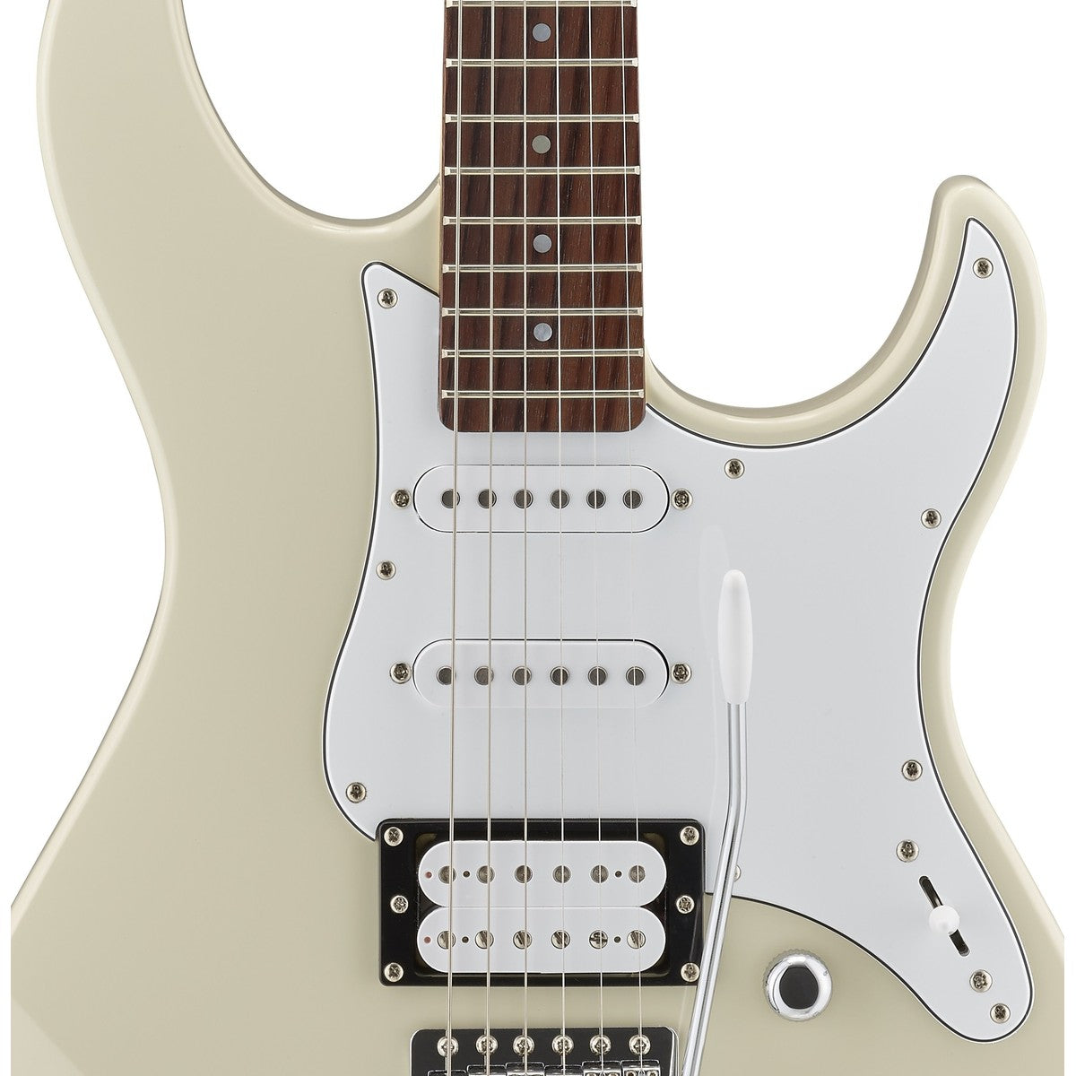 Guitarra eléctrica Yamaha PAC112V Pacifica Vintage White detalle pastillas | Armonía Musical México