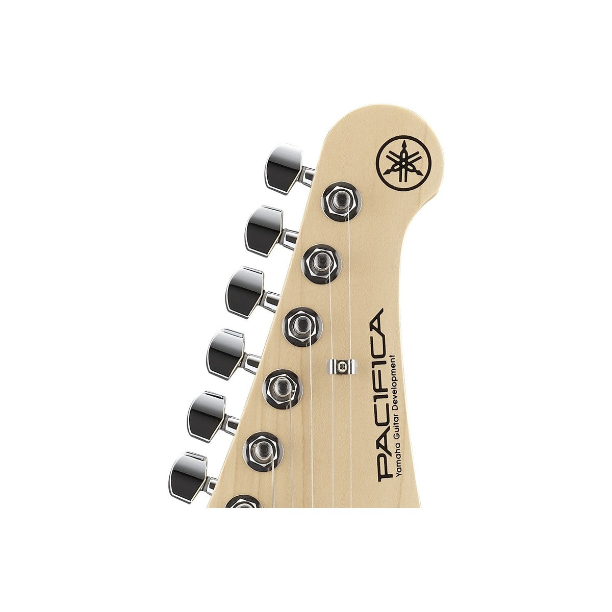 Guitarra eléctrica Yamaha PAC112V Pacifica Vintage White detalle clavijero | Armonía Musical México