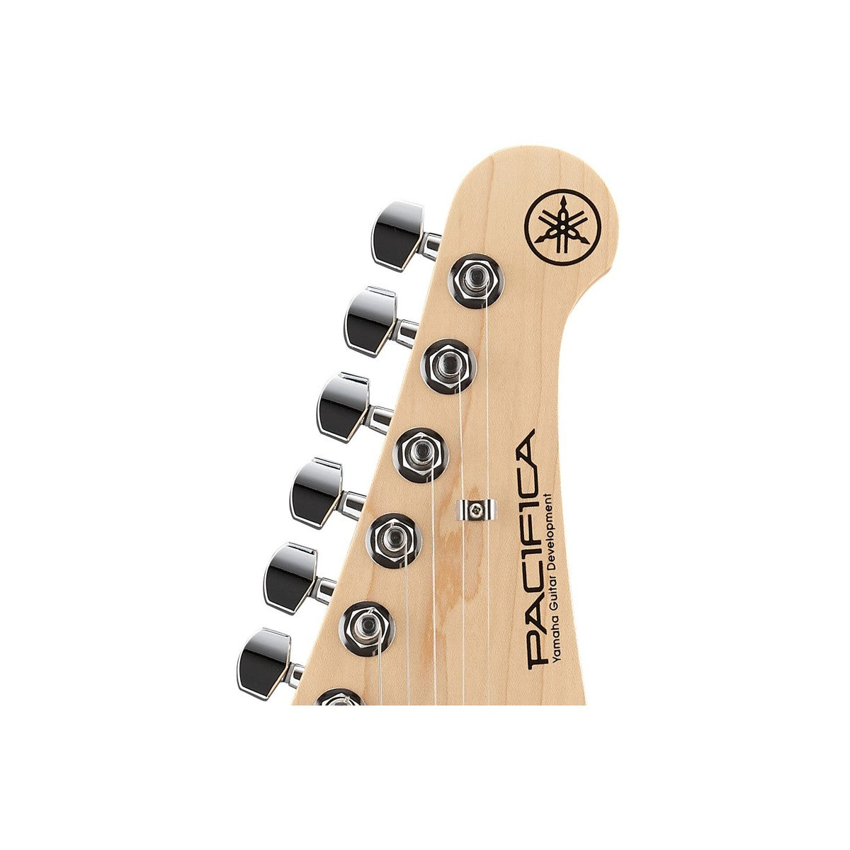 Guitarra eléctrica Yamaha PAC112VM Pacifica maple Sonic Pink detalle clavijero | Armonía Musical México