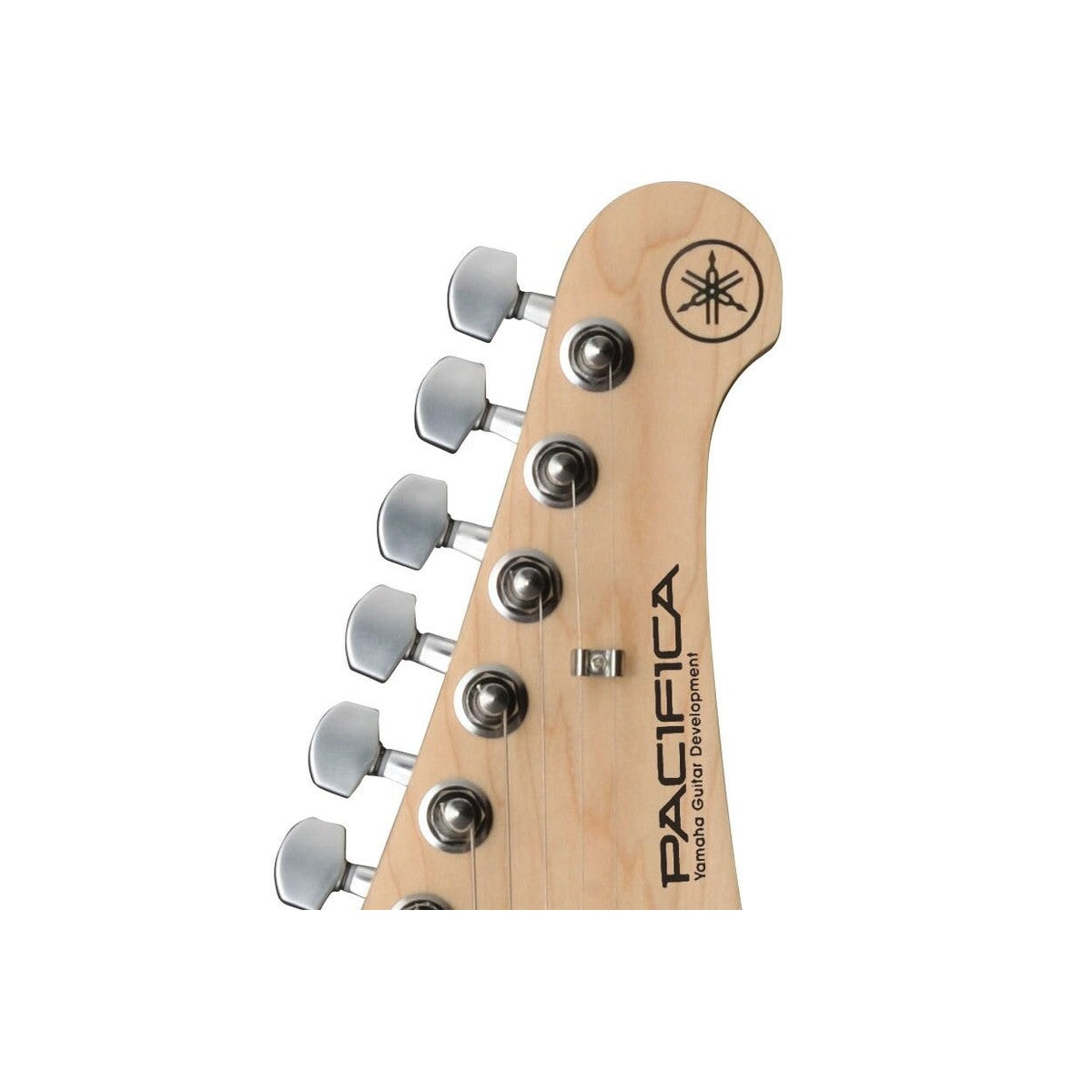 Guitarra eléctrica Yamaha PAC112VM Pacifica maple Natural Satin detalle clavijero | Armonía Musical México