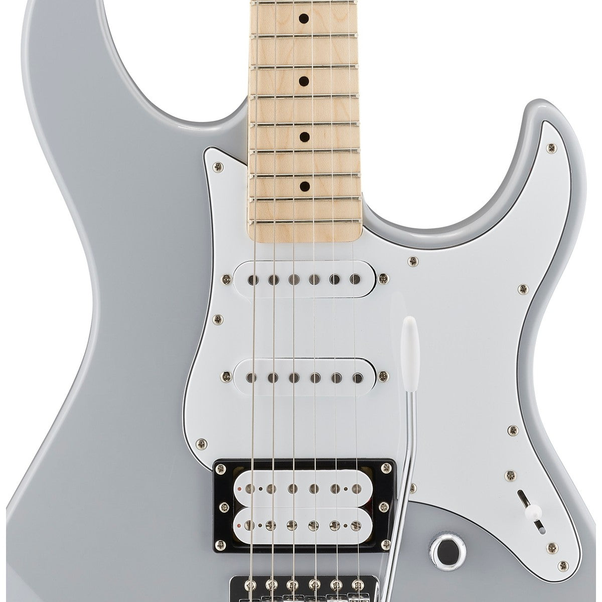 Guitarra eléctrica Yamaha PAC112VM Pacifica maple Gray detalle pastillas Alnico V | Armonía Musical México