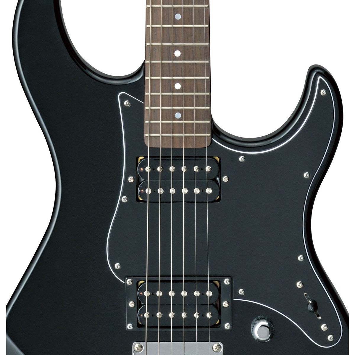 Guitarra eléctrica Yamaha PAC120H Pacifica negro detalle humbuckers y puente fijo | Armonía Musical México