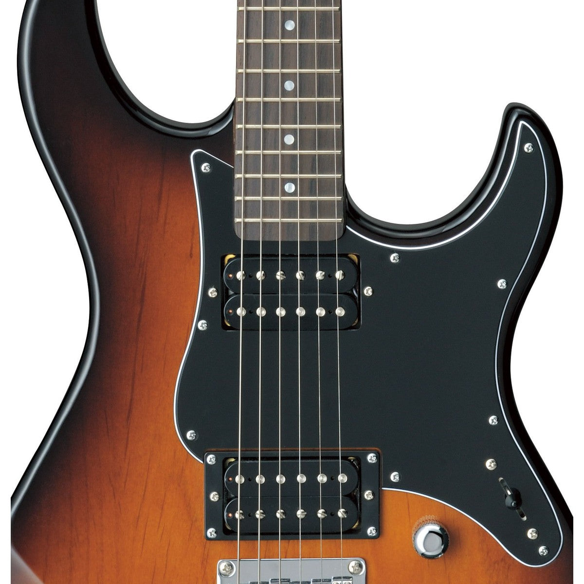 Guitarra eléctrica Yamaha PAC120H Pacifica Tobacco Brown Sunburst detalle pastillas | Armonía Musical México