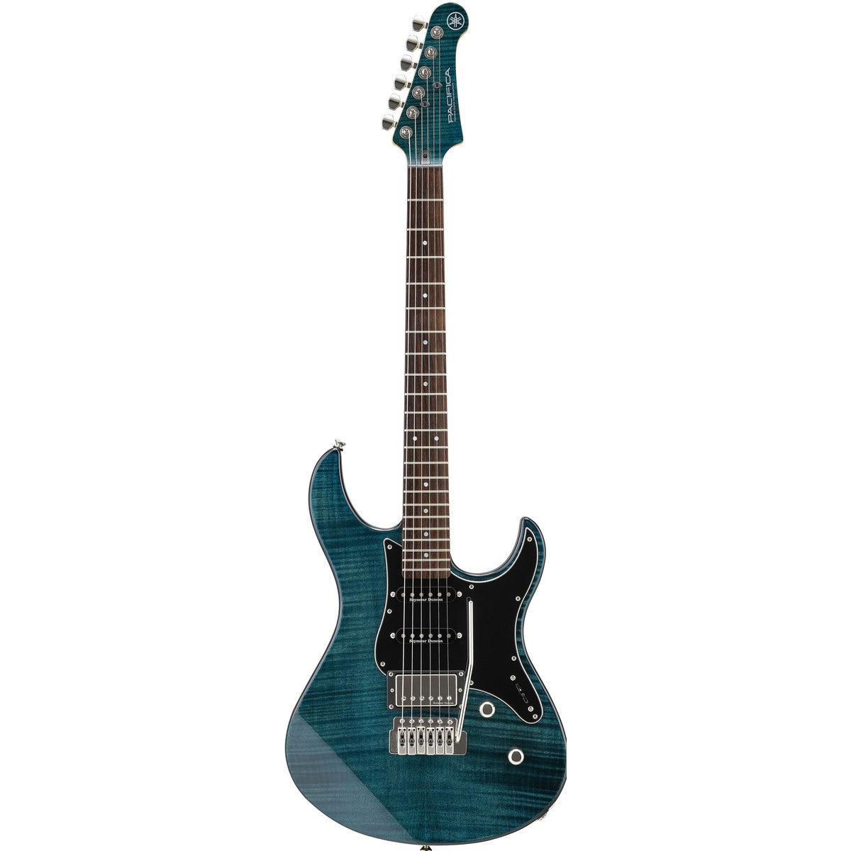 Guitarra eléctrica Yamaha PAC612VIIFM Pacifica flame maple Indigo Blue vista frontal | Armonía Musical México