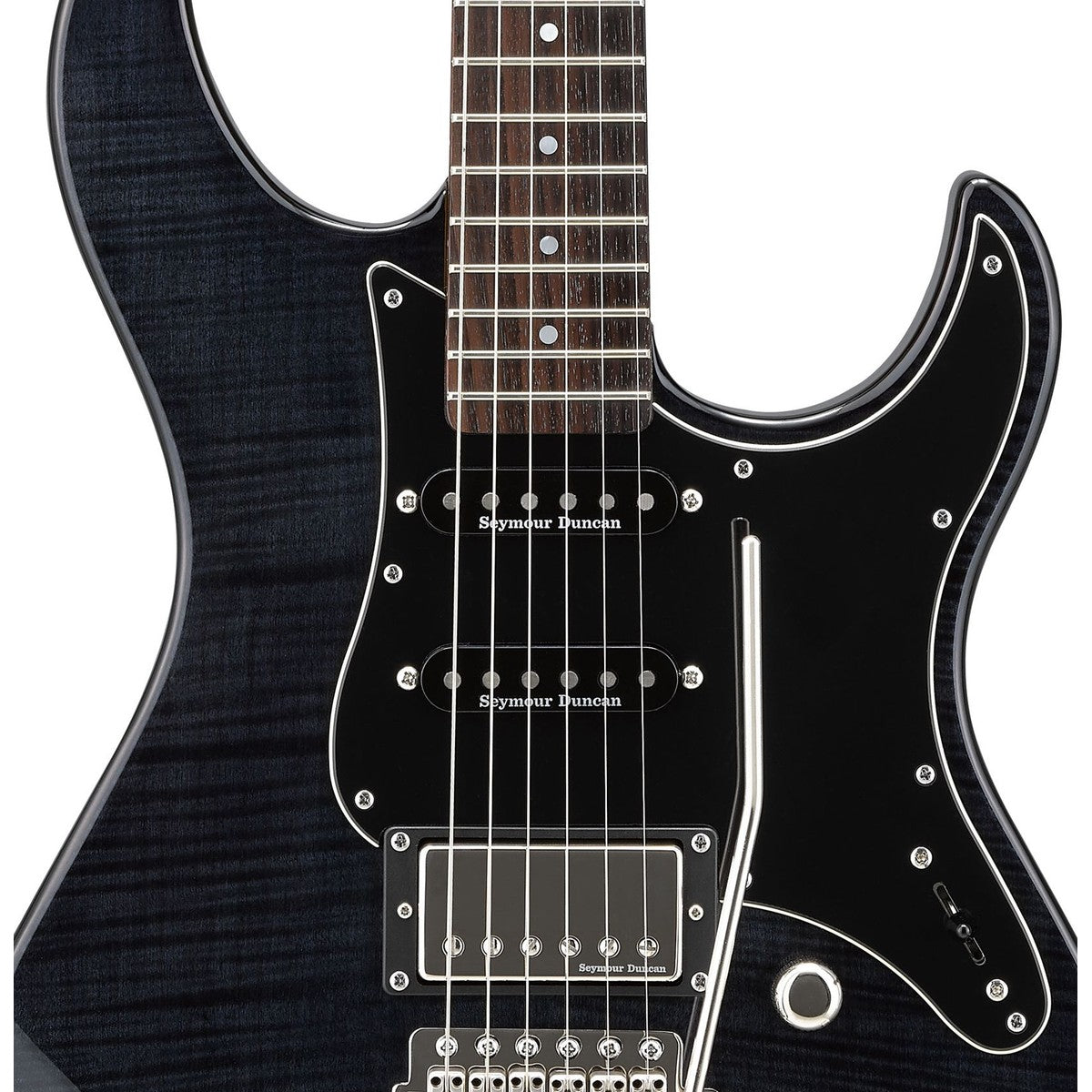 Guitarra eléctrica Yamaha PAC612VIIFM Pacifica flame maple Translucent Black | Armonía Musical México