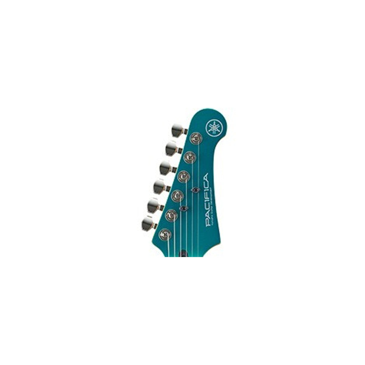 Guitarra eléctrica Yamaha PAC612VIIX Pacifica Teal Green Metallic detalle clavijero Grover | Armonía Musical México