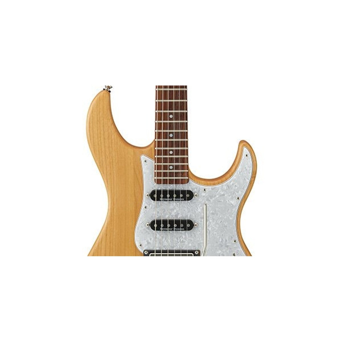 Guitarra eléctrica Yamaha PAC612VIIX Pacifica Yellow Natural Satin detalle pastillas Seymour Duncan | Armonía Musical México