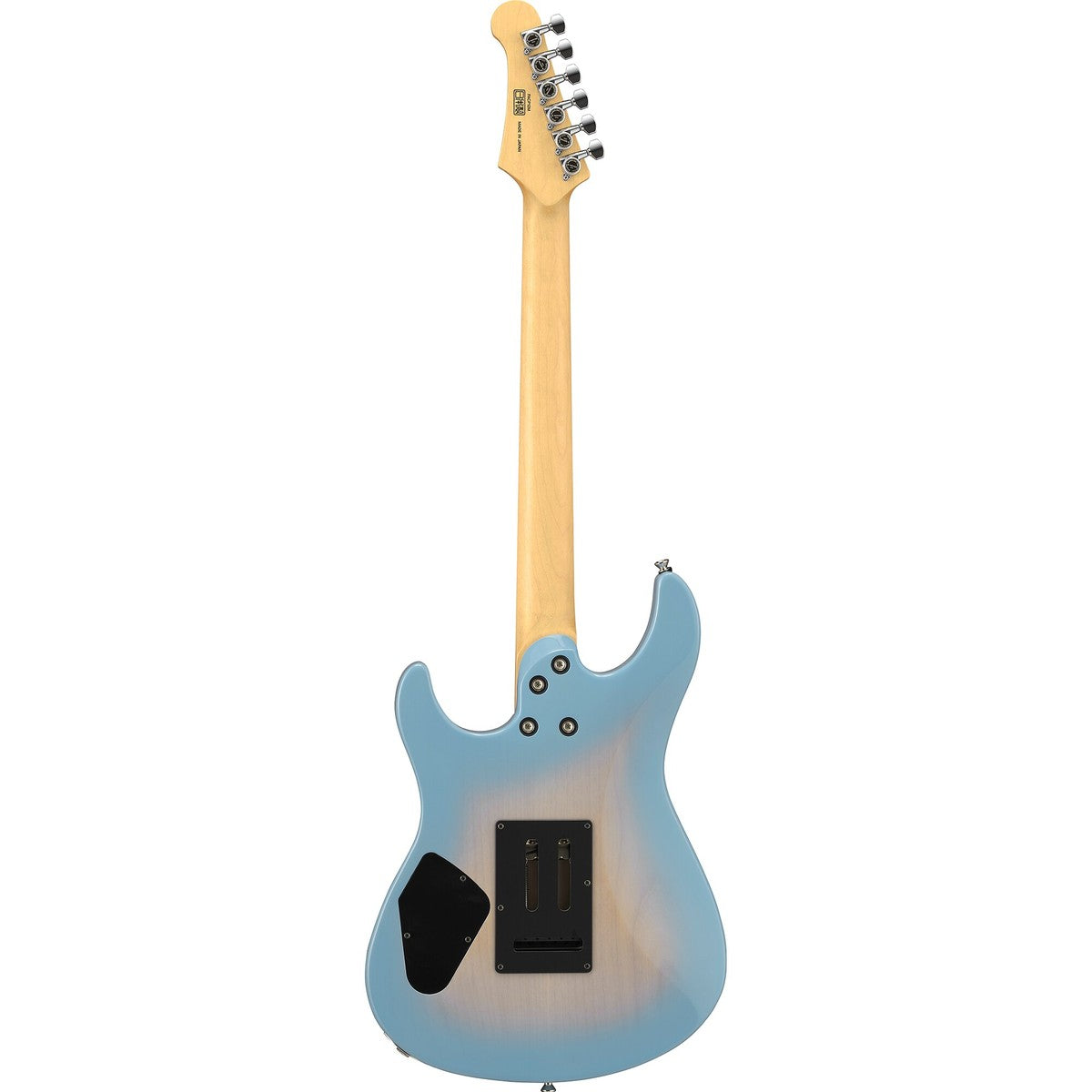 Guitarra eléctrica Yamaha PACP12M Pacifica Professional maple Beach Blue Burst vista posterior | Armonía Musical México