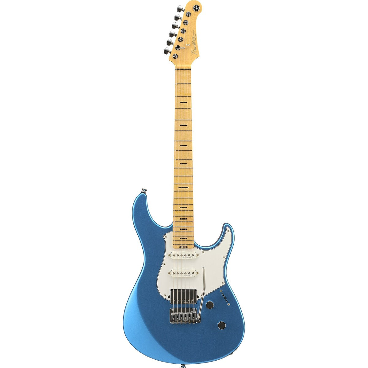 Guitarra eléctrica Yamaha PACP12M Pacifica Professional maple Sparkle Blue vista frontal | Armonía Musical México