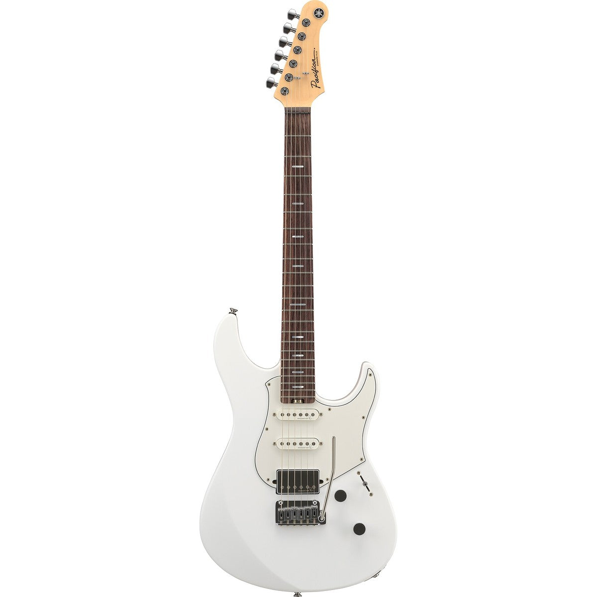 Guitarra eléctrica Yamaha PACS+12 Pacifica Standard Plus Shell White vista frontal | Armonía Musical México
