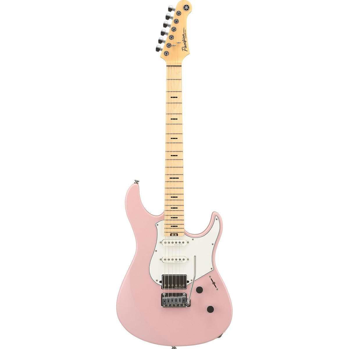 Guitarra eléctrica Yamaha PACS+12M Pacifica Standard Plus maple Ash Pink vista frontal | Armonía Musical México