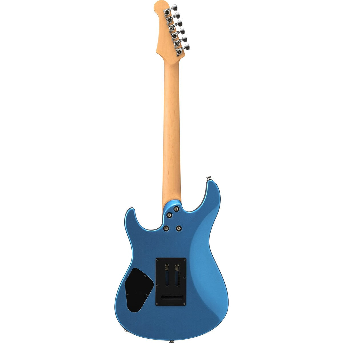 Guitarra eléctrica Yamaha PACS+12M Pacifica Standard Plus maple Sparkle Blue vista posterior | Armonía Musical México