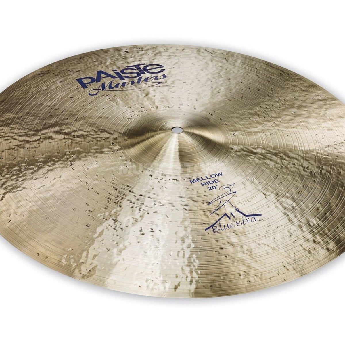 Platillo Paiste Masters Mellow Ride Blue Bird 20" detalle cuerpo | Armonía Musical México