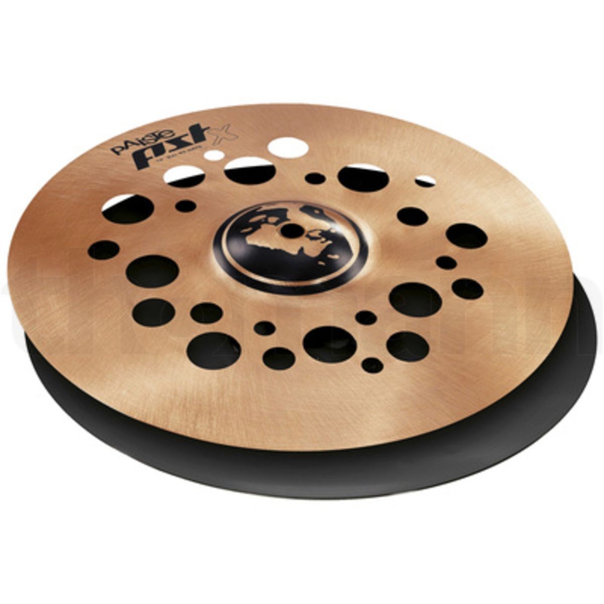Platillo Paiste PSTX Swiss Flanger stack 14 pulgadas vista lateral | Armonía Musical México