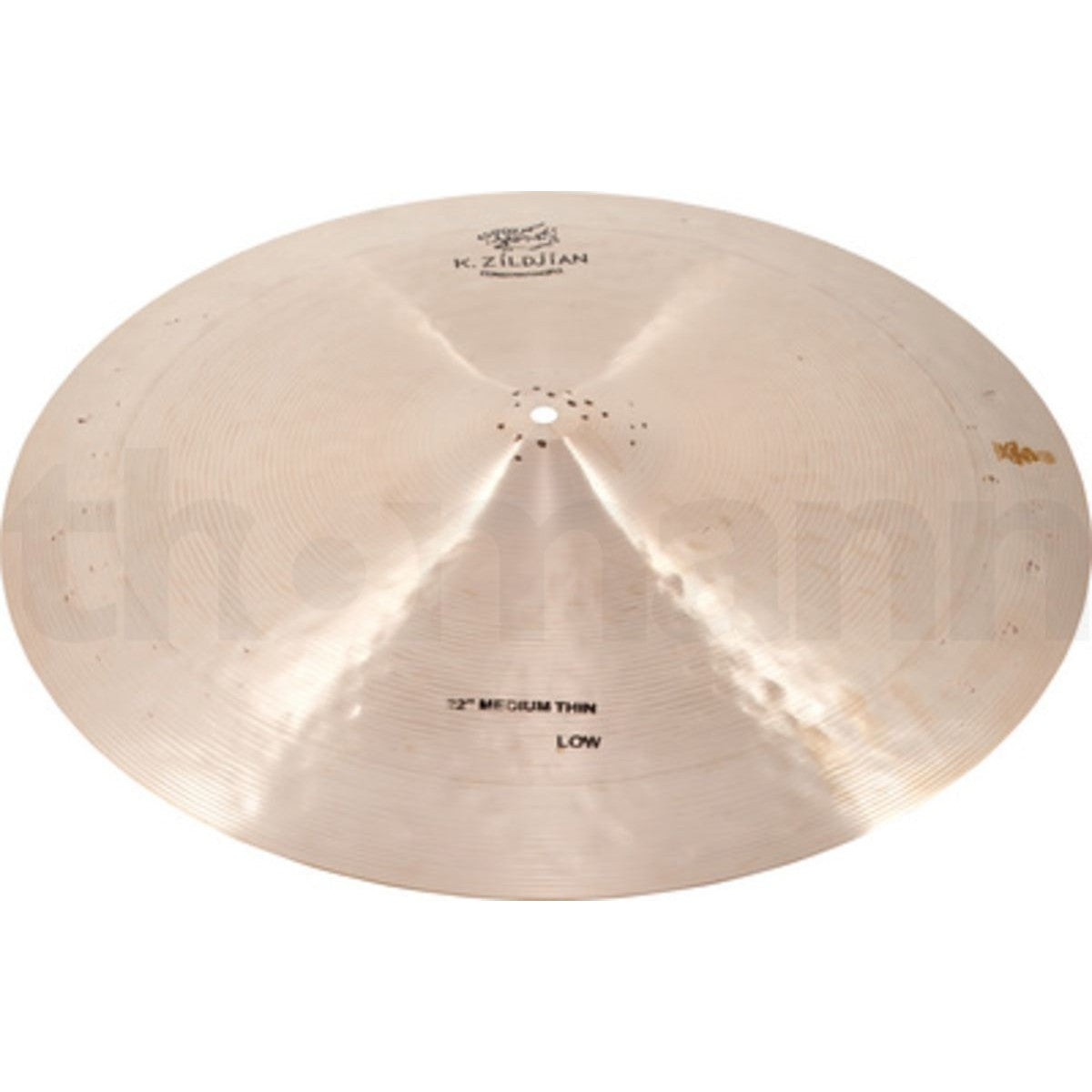 Platillo Paiste Signature Blue Bell ride 22 pulgadas detalle campana azul | Armonía Musical México