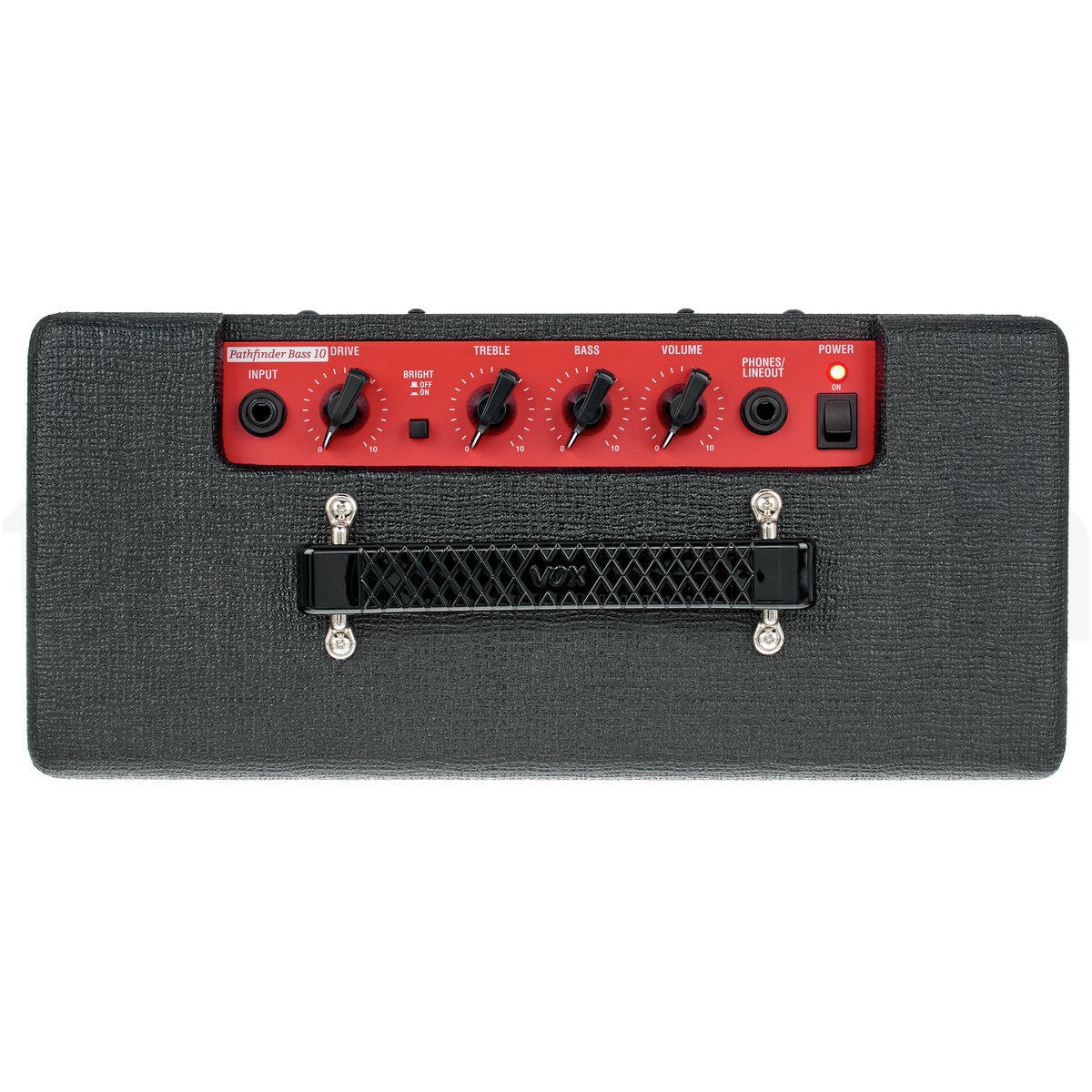 VOX Pathfinder Bass 10 PB10 vista superior – amplificador de bajo | Armonía Musical México