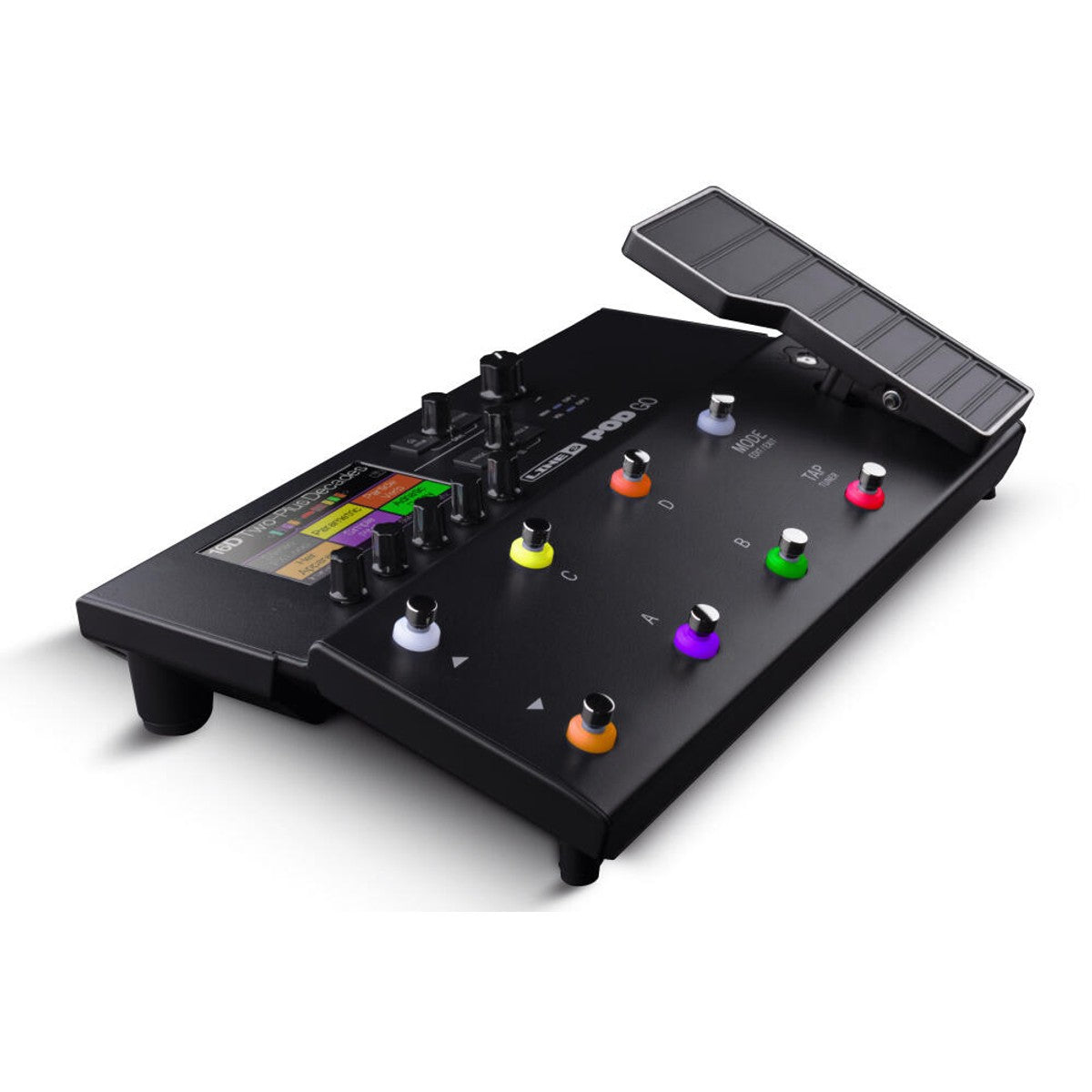 Procesador multiefectos Line 6 POD Go HX vista lateral estándar | Armonía Musical México