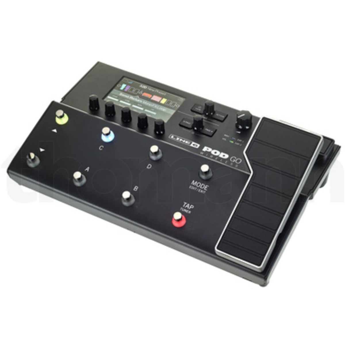 Procesador multiefectos Line 6 POD Go HX Wireless vista frontal inalámbrica | Armonía Musical México