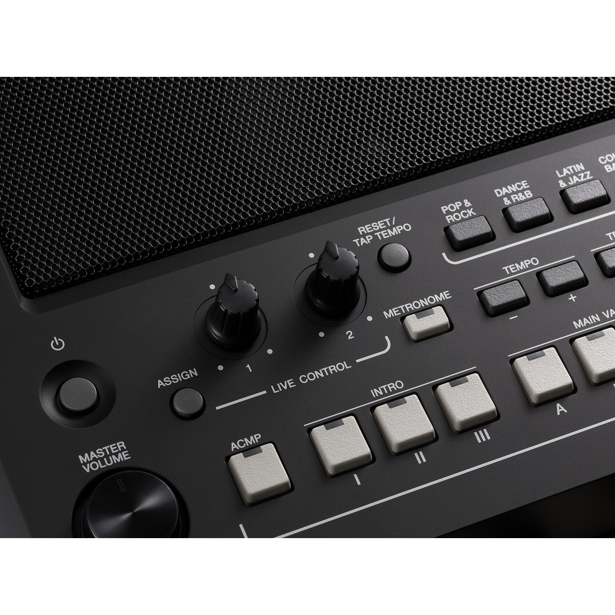 Teclado arranger Yamaha PSR-SX600 vista en ángulo | Armonía Musical México