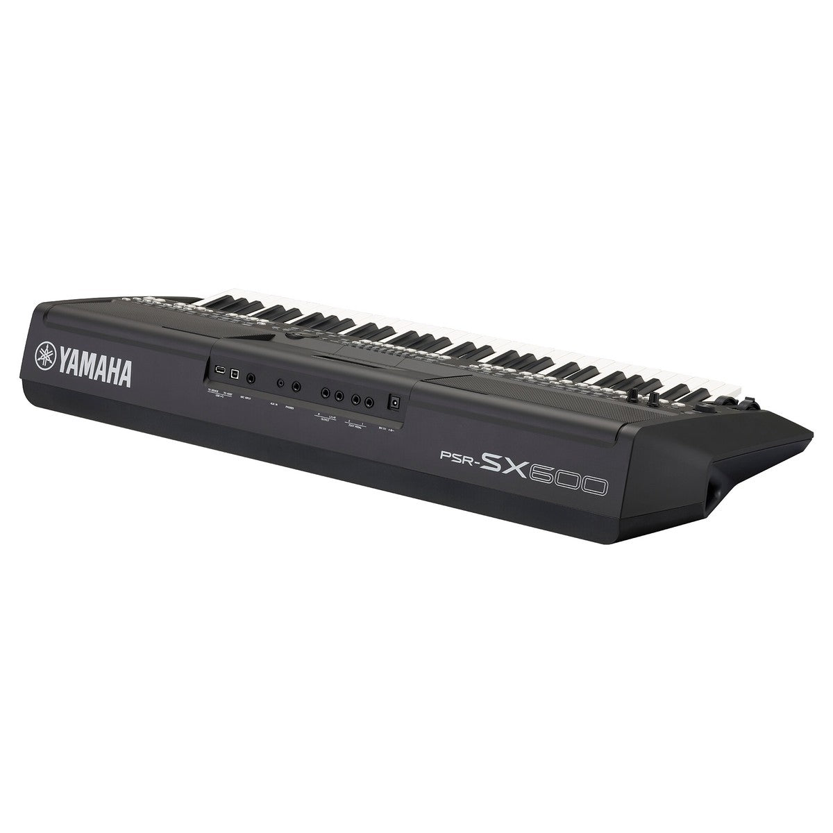 Teclado arranger Yamaha PSR-SX600 conexiones traseras | Armonía Musical México