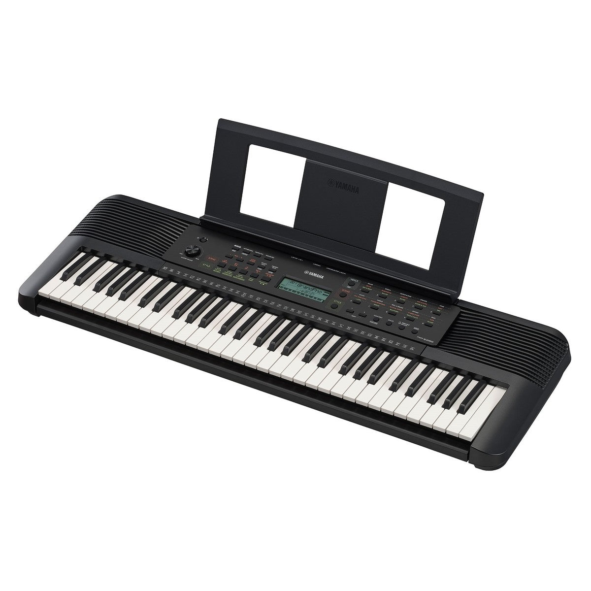 Teclado portátil Yamaha PSR-E283 61 teclas vista en ángulo | Armonía Musical México