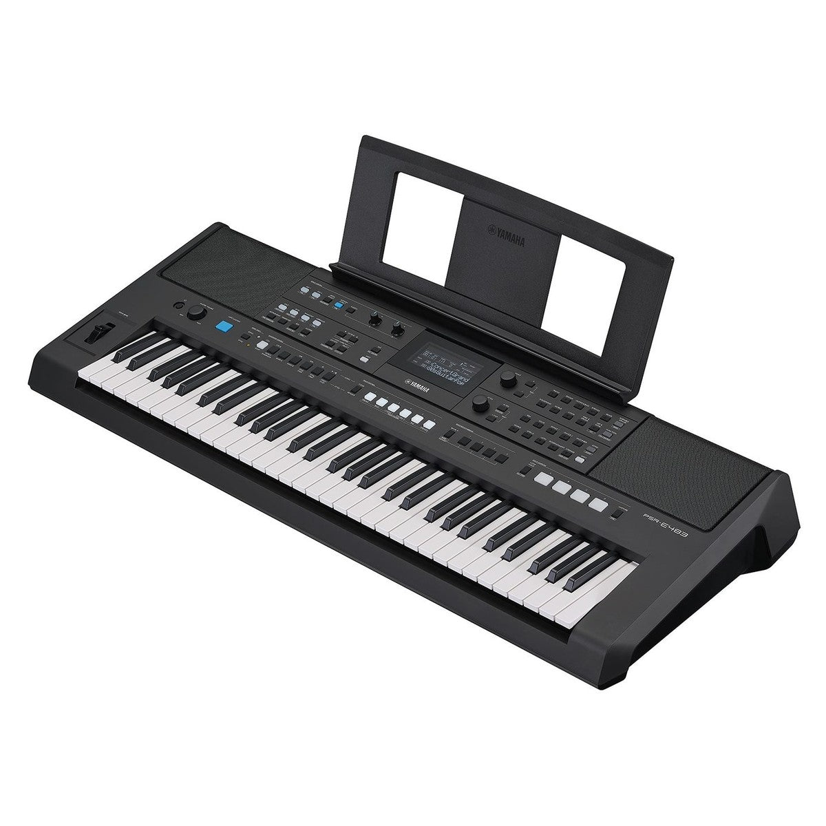 Teclado Yamaha PSR-E483 con atril de partituras incluido | Armonía Musical México