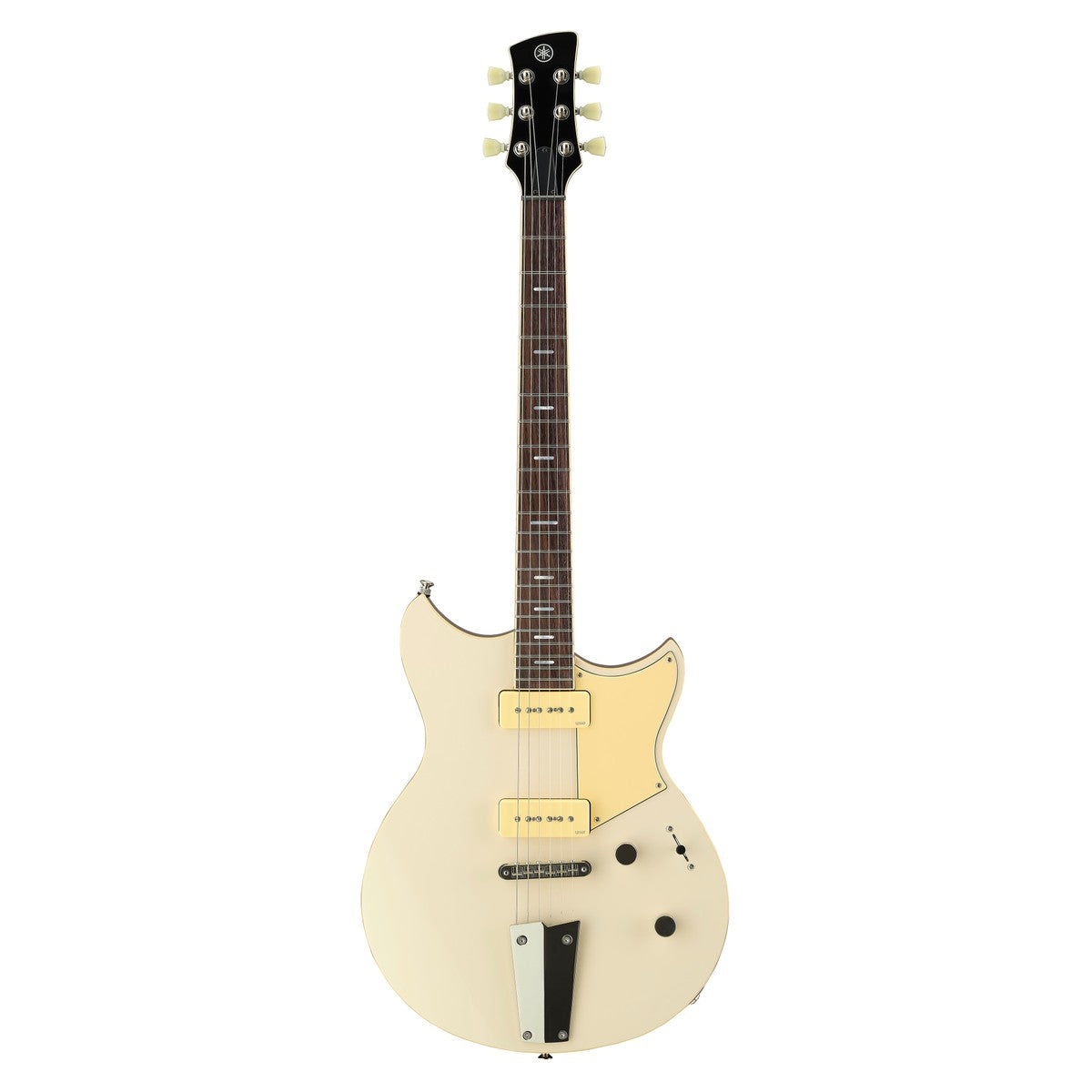 Guitarra eléctrica Yamaha Revstar RSS02T P90 Vintage White vista frontal | Armonía Musical México