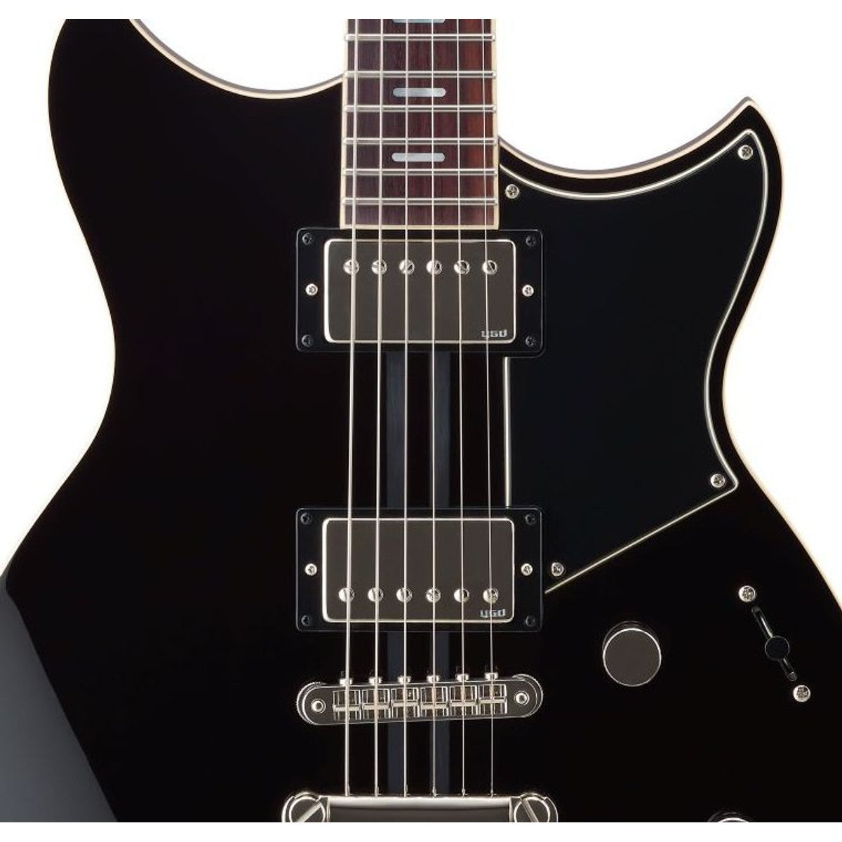 Guitarra eléctrica Yamaha Revstar RSS20 humbucker Black detalle pastillas | Armonía Musical México