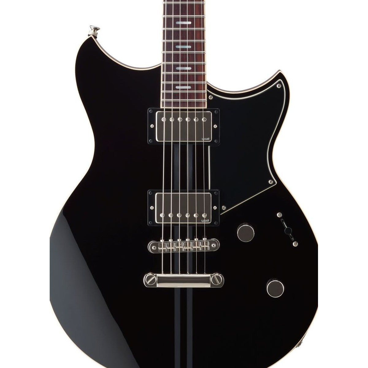 Guitarra eléctrica Yamaha Revstar RSS20 humbucker Black detalle cuerpo | Armonía Musical México