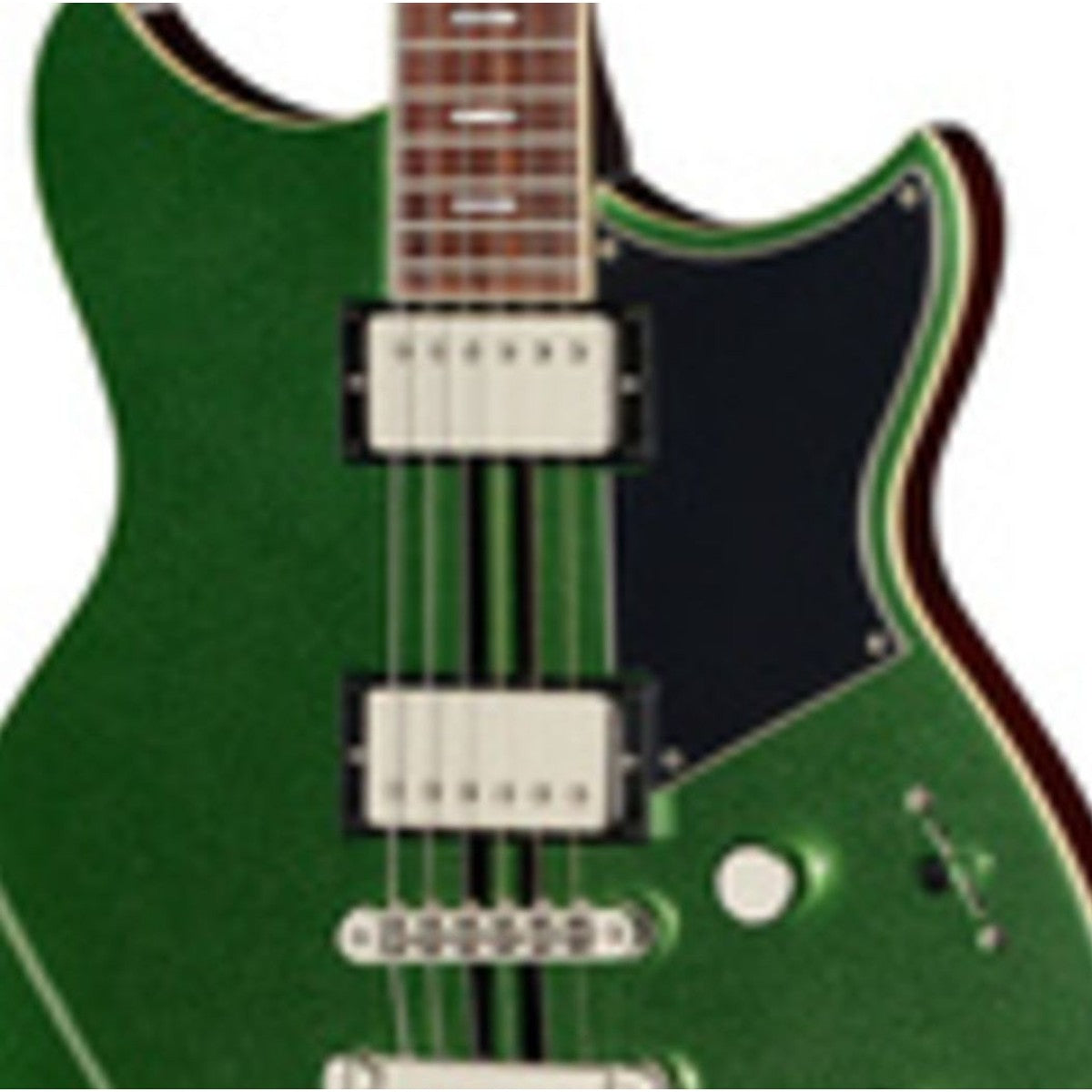 Guitarra eléctrica Yamaha Revstar RSS20 humbucker Flash Green detalle pastillas | Armonía Musical México