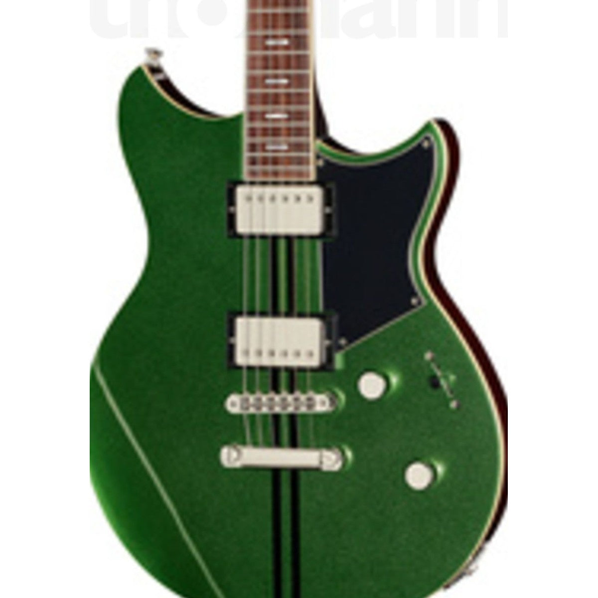 Guitarra eléctrica Yamaha Revstar RSS20 humbucker Flash Green detalle cuerpo | Armonía Musical México