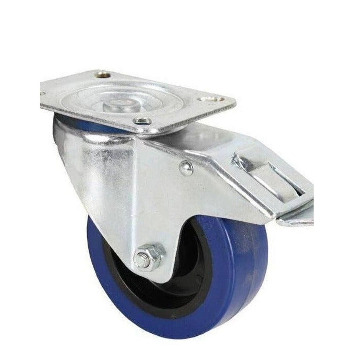 Rueda Giratoria Adam Hall 100mm con Freno Antideslizante detalle 4 | Armonía Musical México