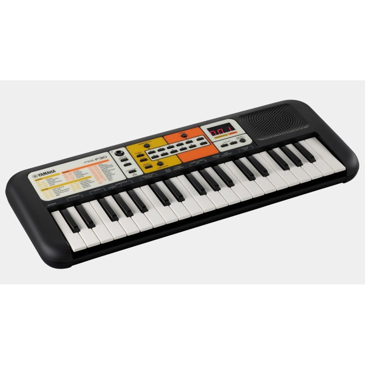 Mini teclado infantil Yamaha SF-30 vista lateral | Armonía Musical México