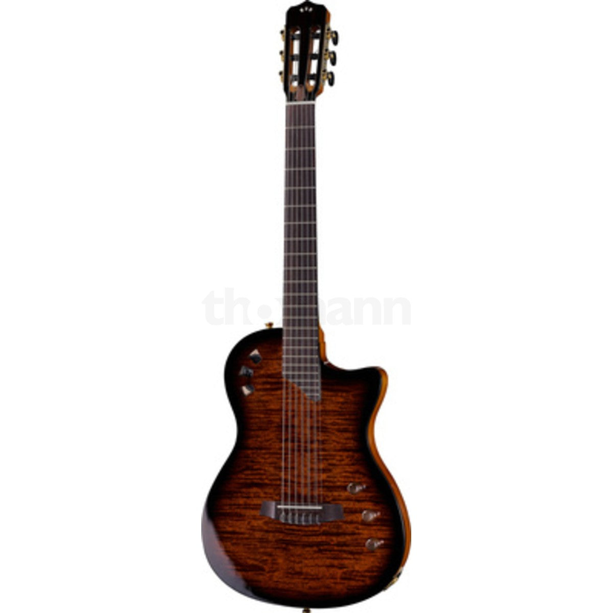 Guitarra Silent Yamaha SLG200N vista en uso | Armonía Musical México