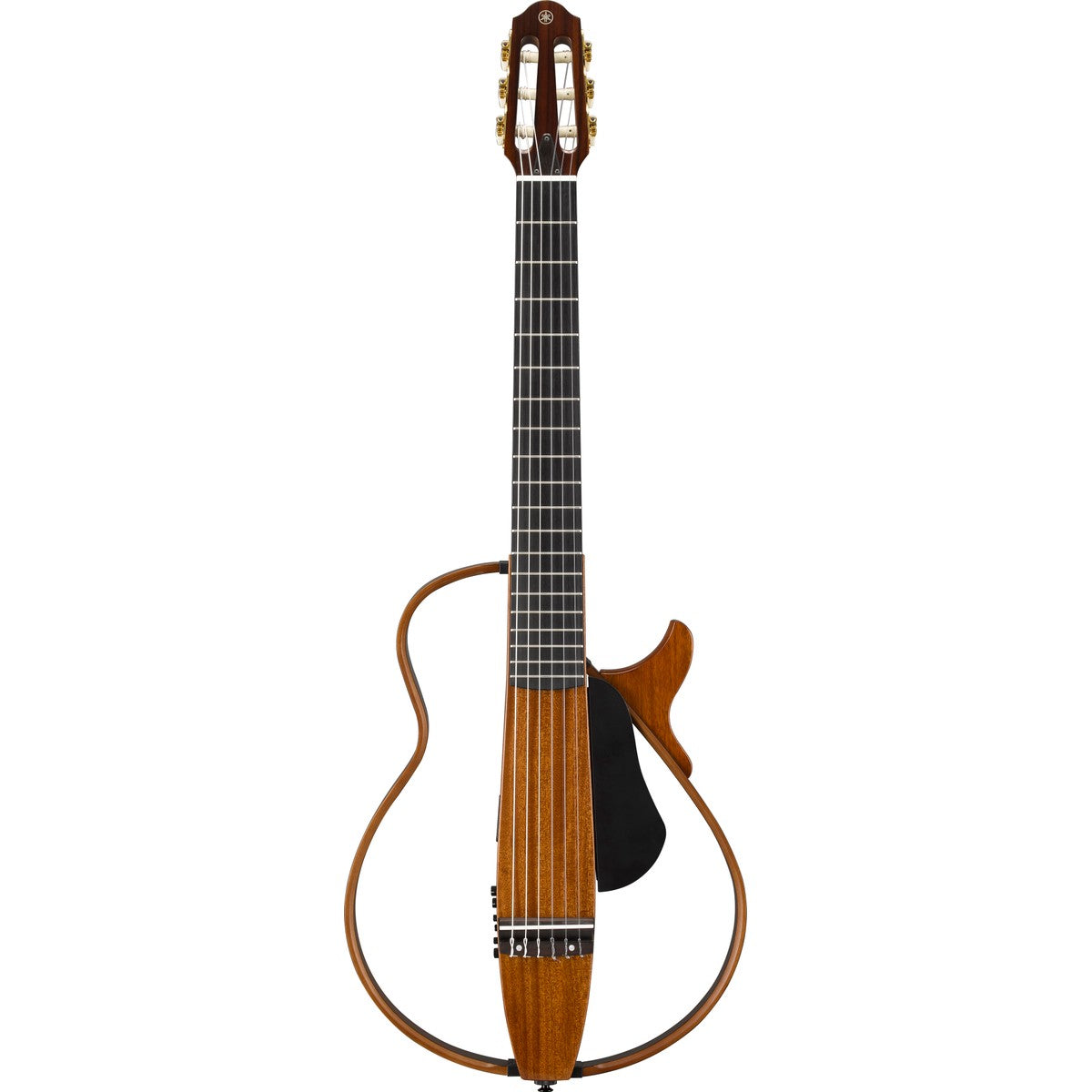 Guitarra Silent Yamaha SLG200NW Natural vista trasera | Armonía Musical México