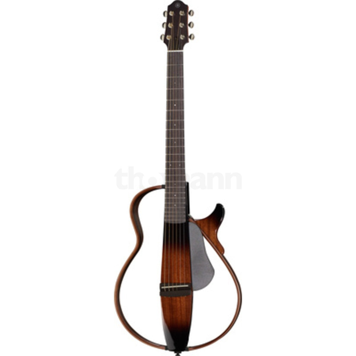 Guitarra Silent Yamaha SLG200S Tobacco Sunburst vista frontal | Armonía Musical México