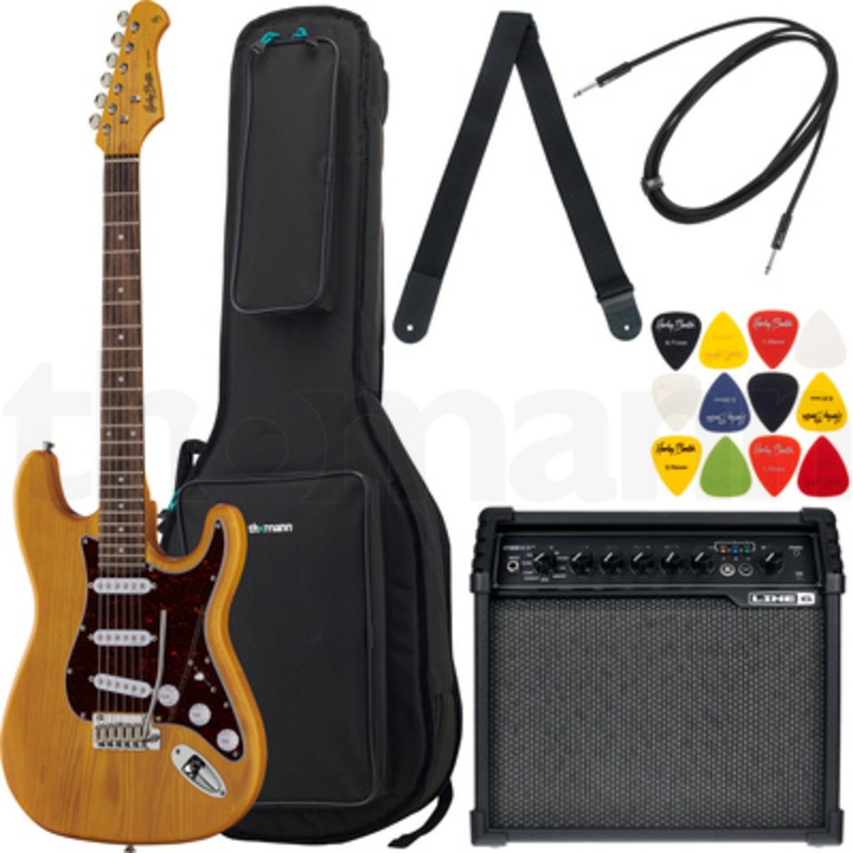 Amplificador guitarra Line 6 Spider V 20 MKII 20W detalle panel de controles | Armonía Musical México