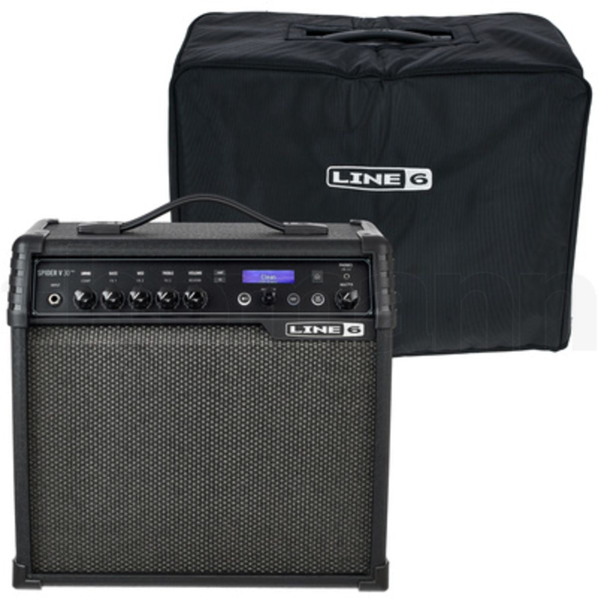 Amplificador guitarra Line 6 Spider V 30 MKII 30W vista en ángulo | Armonía Musical México