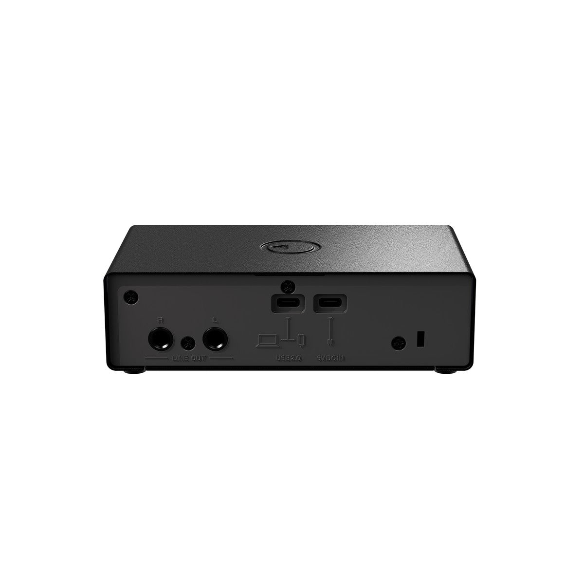 Interfaz de audio Steinberg IXO12 negra vista trasera | Armonía Musical México