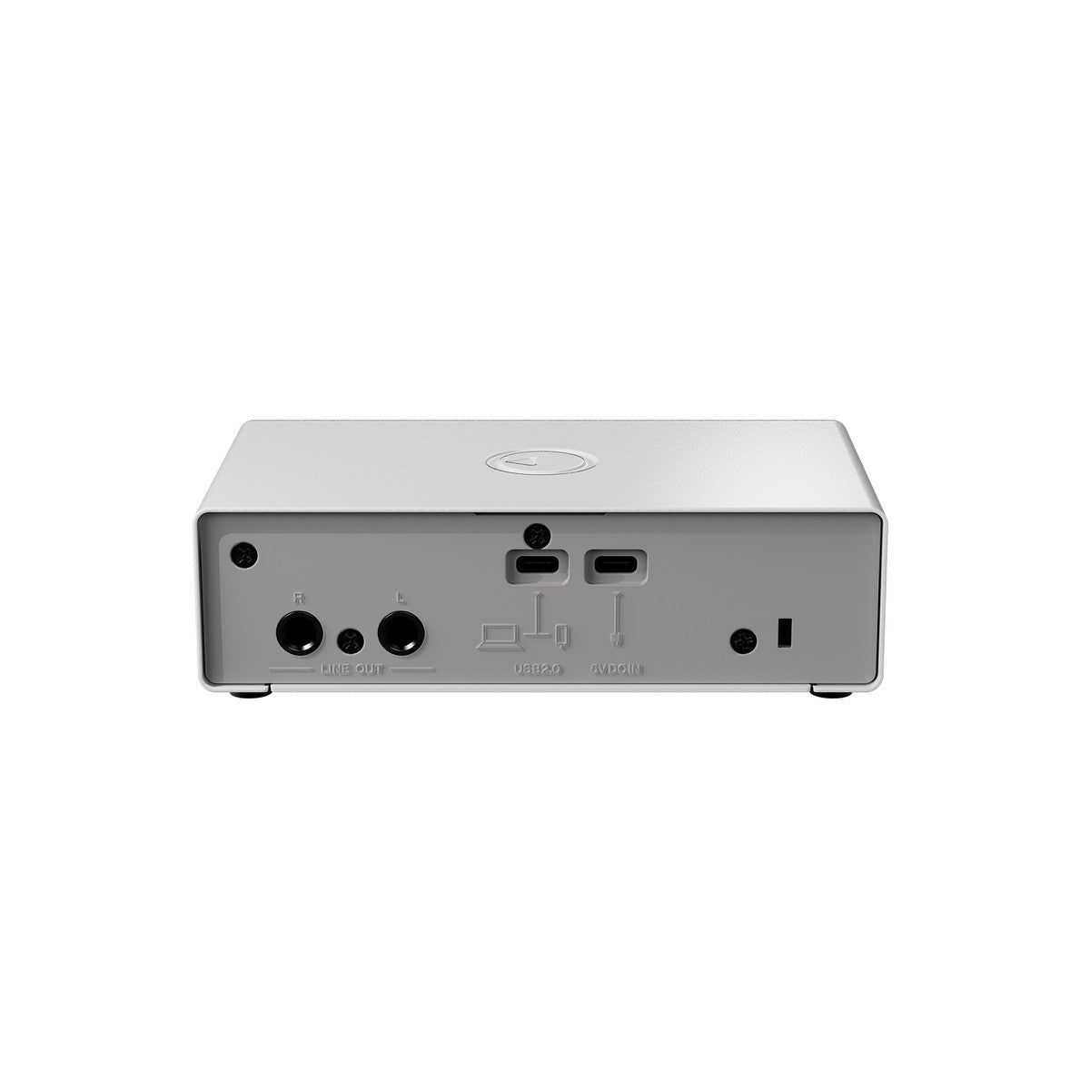 Interfaz de audio Steinberg IXO12 blanca vista trasera | Armonía Musical México