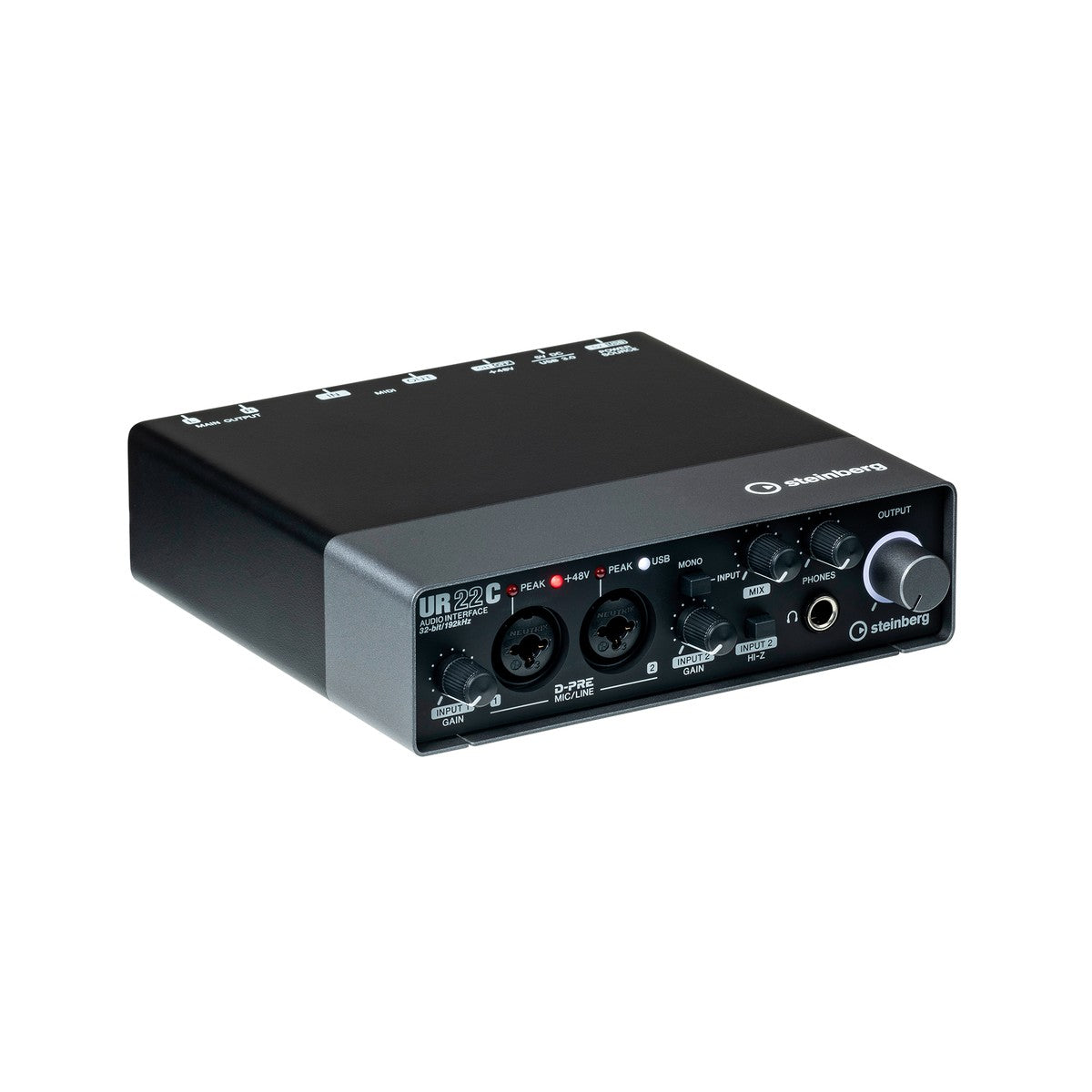 Paquete de grabación Steinberg UR22C Recording Pack detalle | Armonía Musical México