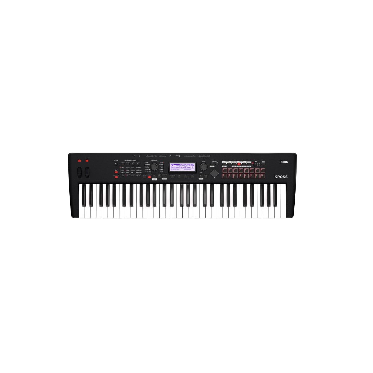 Korg Kross2-61 Negro vista trasera | Armonía Musical México